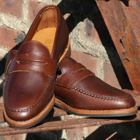 Allen Edmonds Addison Penny Loafers Mens 10 Brown Leather Slip On Dress Shoes US Allen Edmonds Addison Penny Loafer - Brown - 9 D main image 3